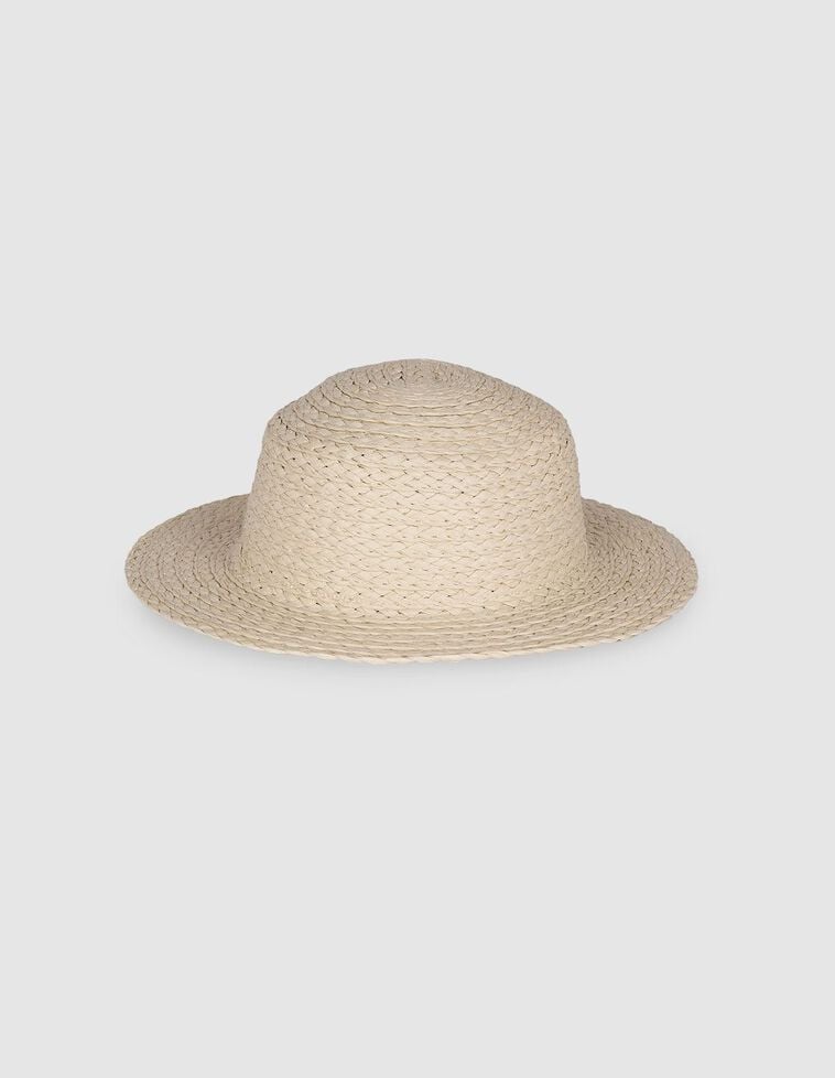 Sombrero de papel beige