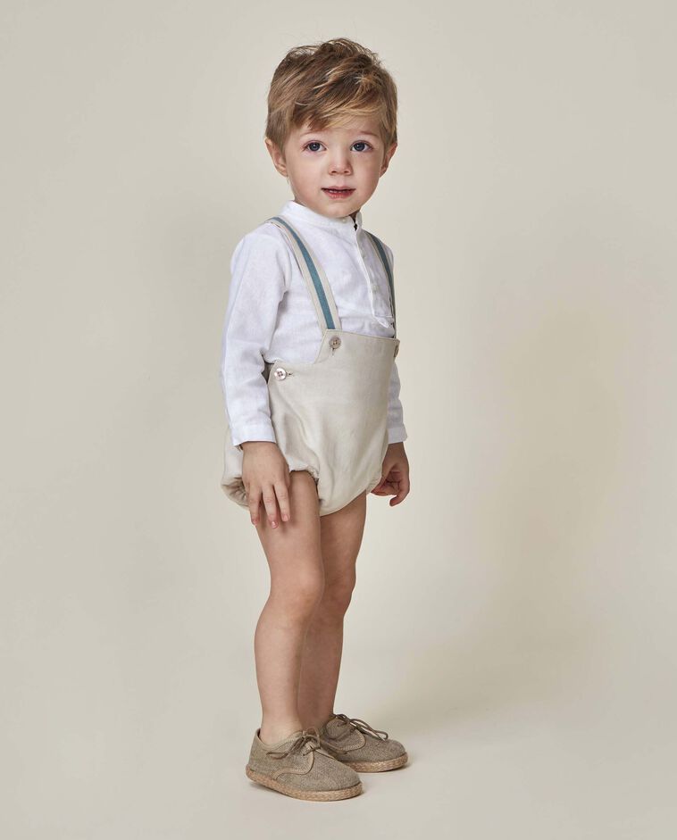 Camisa panadera lino blanco