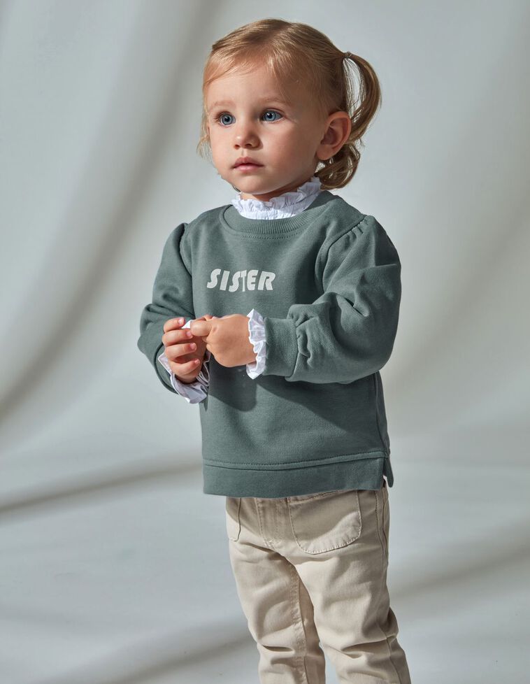 Sudadera manga abullonada Sister