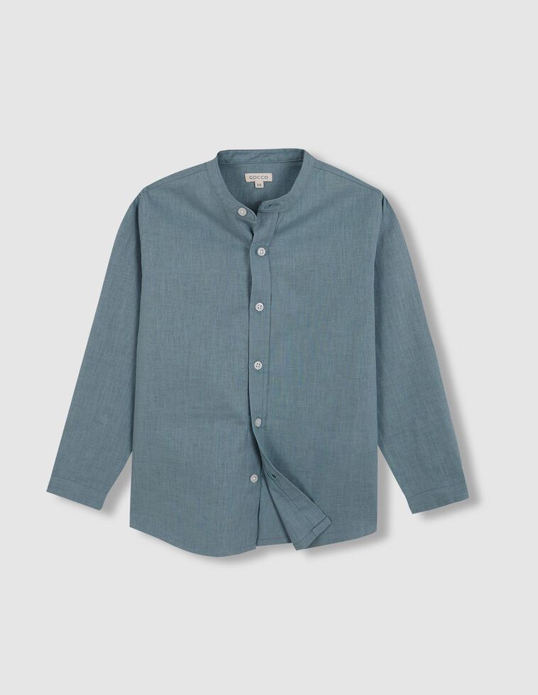 Camisa panadera con lino verde