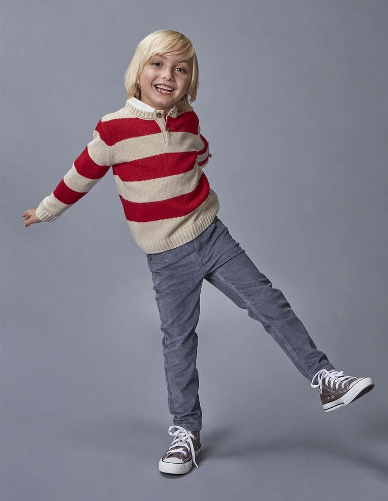 Pantalón 5 bolsillos de pana gris