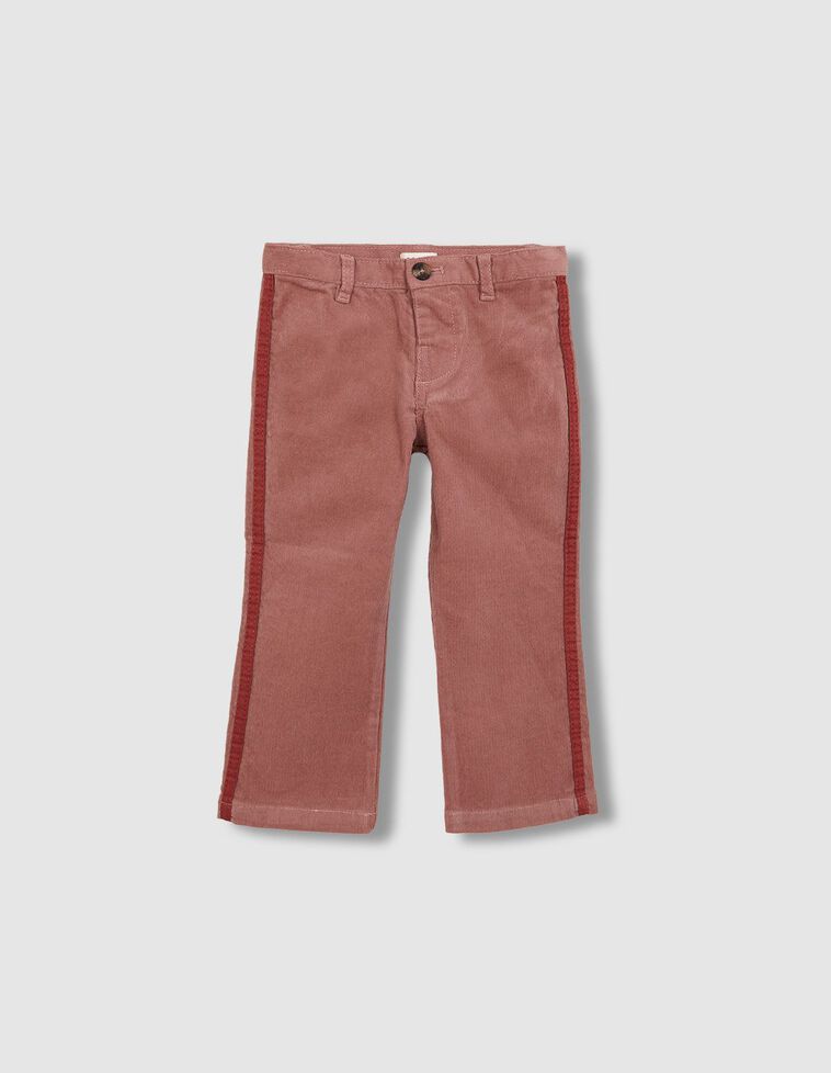 Pantalon rosa con contraste rosa