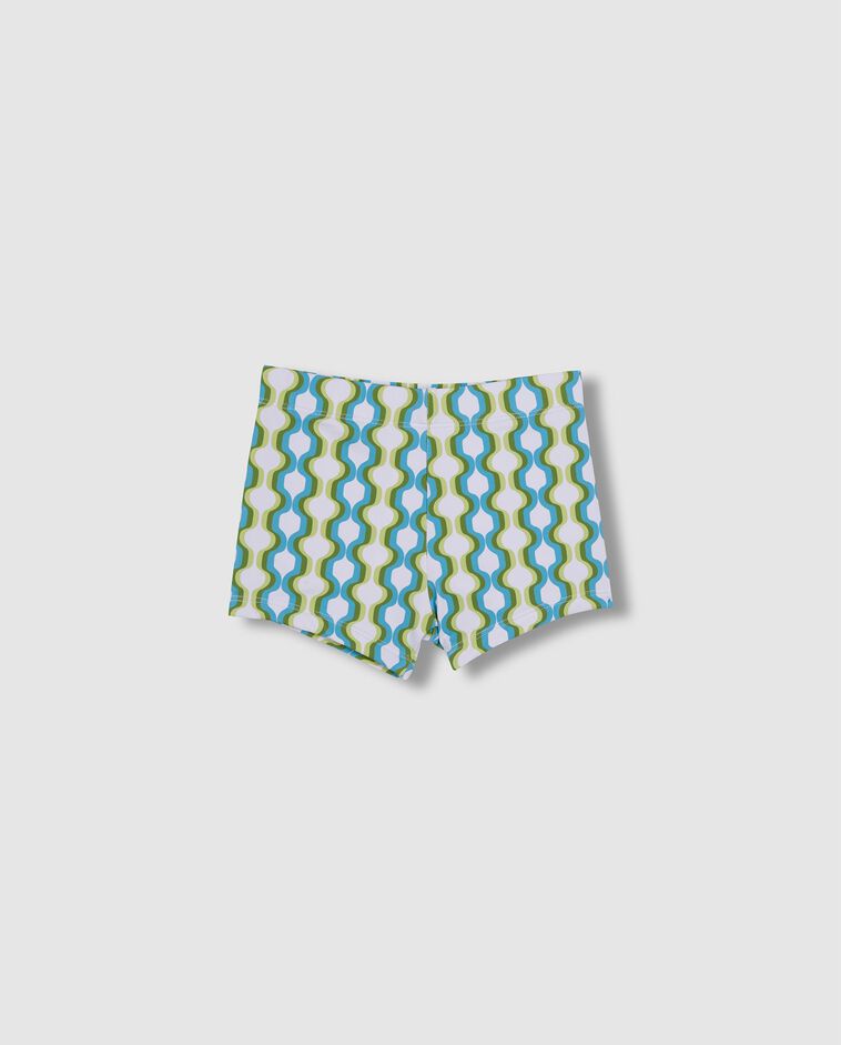 Ba&ntilde;ador estampadogeom&eacute;trico blanco