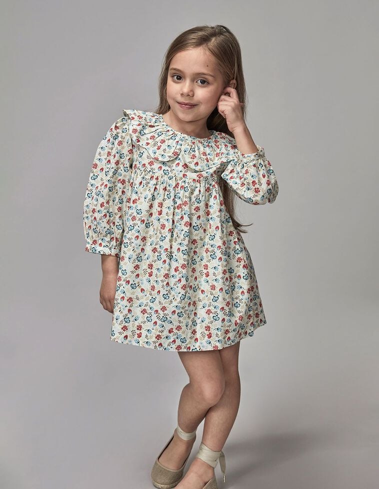 Vestido estampado flores