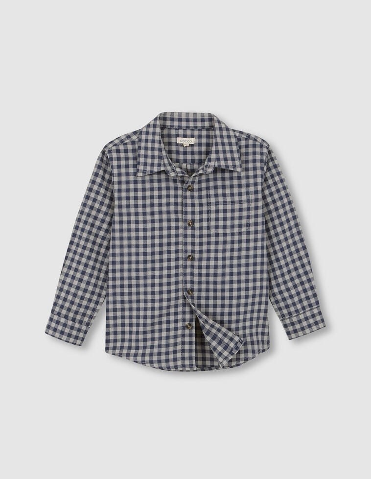 Camisa cuadro vichy azul Camisa cuadro vichy azul