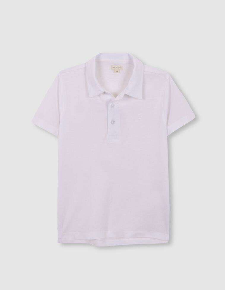 Polo básico blanco