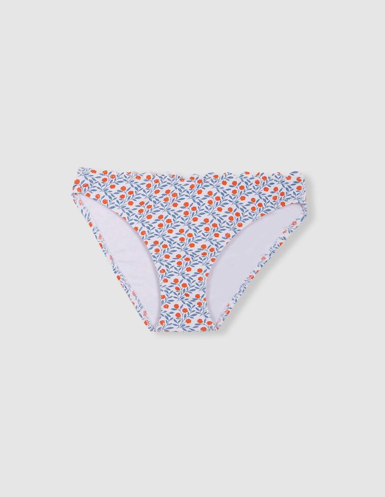 Braguita estampado ramas flor blanco