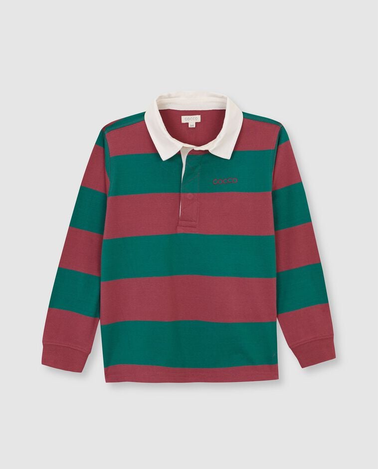 Polo con parche rosa ni&ntilde;o