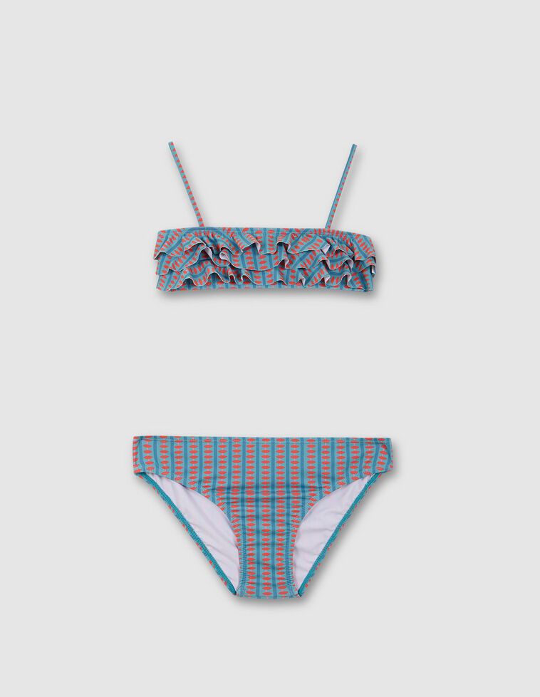 Bikini estampado retro verde