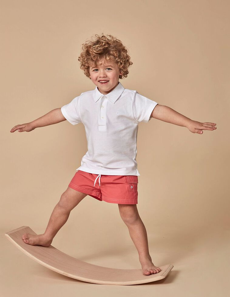 Polo básico blanco 