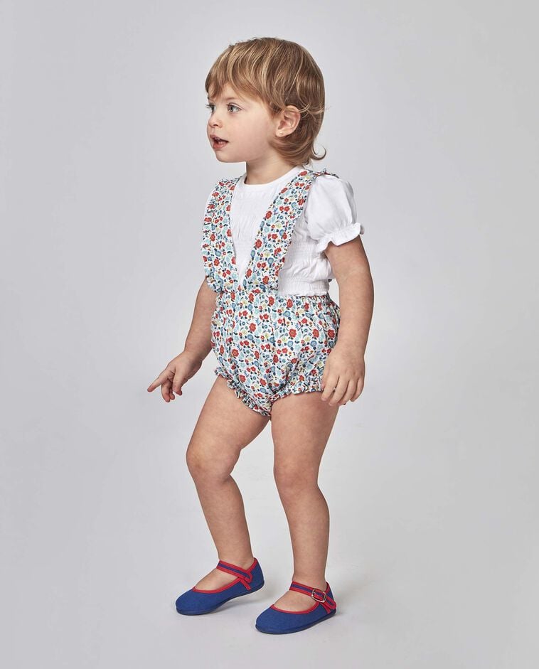 Peto de flores blanco