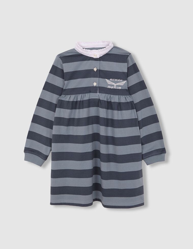 Vestido polo con bordado verde Vestido polo con bordado verde