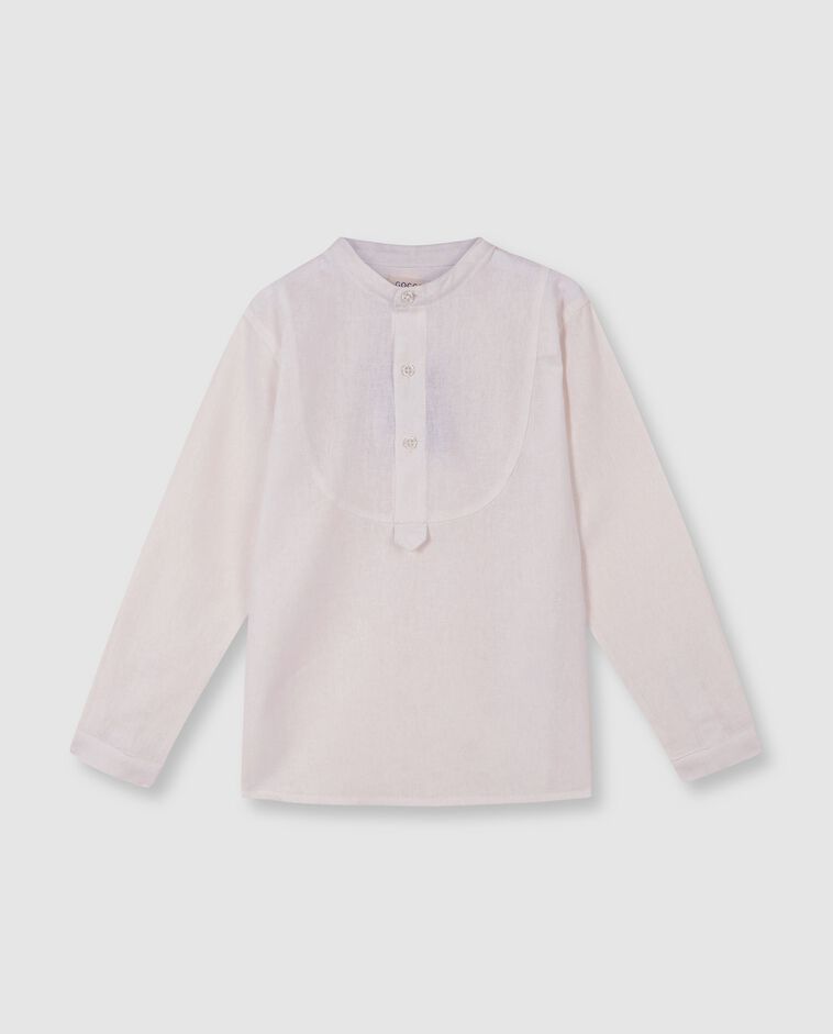 Camisa panadera lino blanco