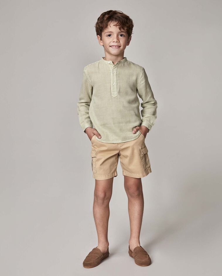 Camisa mao vichy blanco