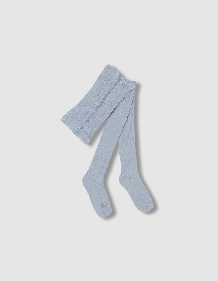 Leotardos canalé azul
