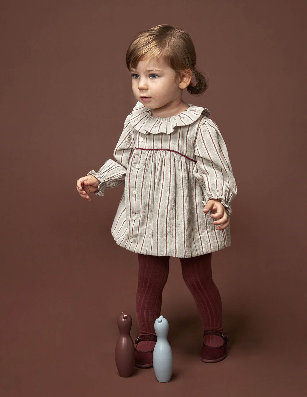 Ropa Bebé Española Vestido Infantil De Rayas Verdes Para Niña