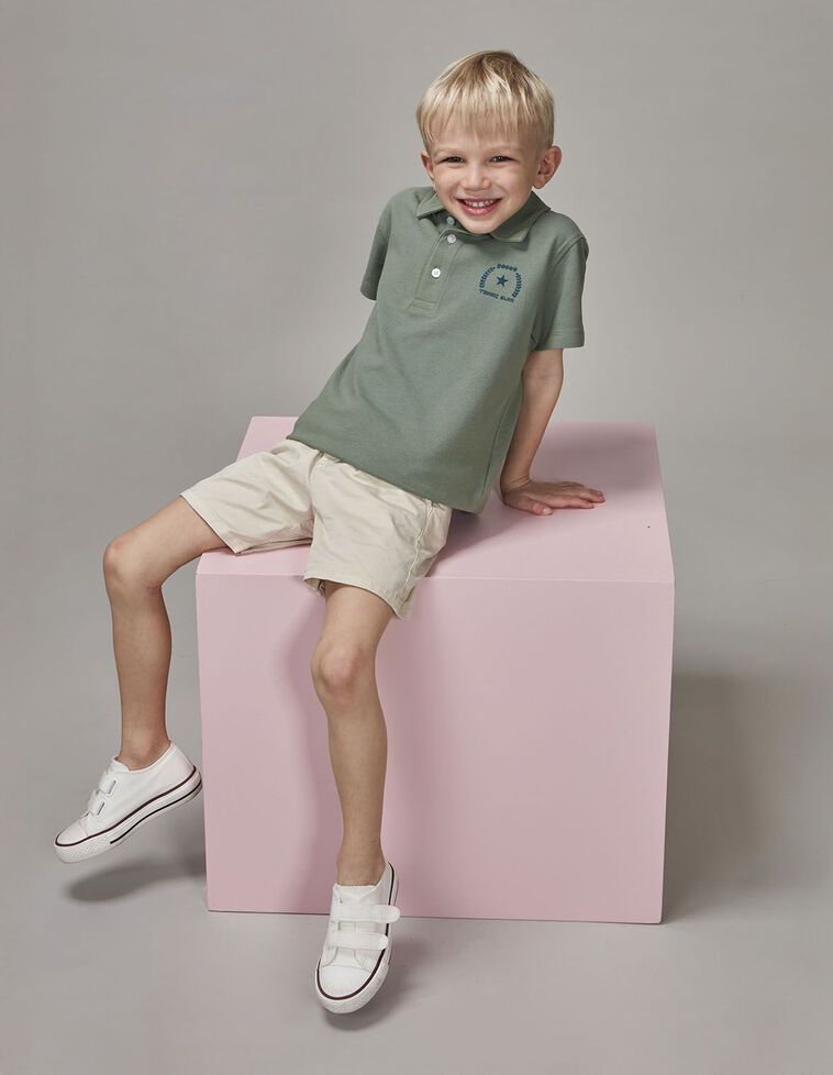 Polo estampado tenis verde