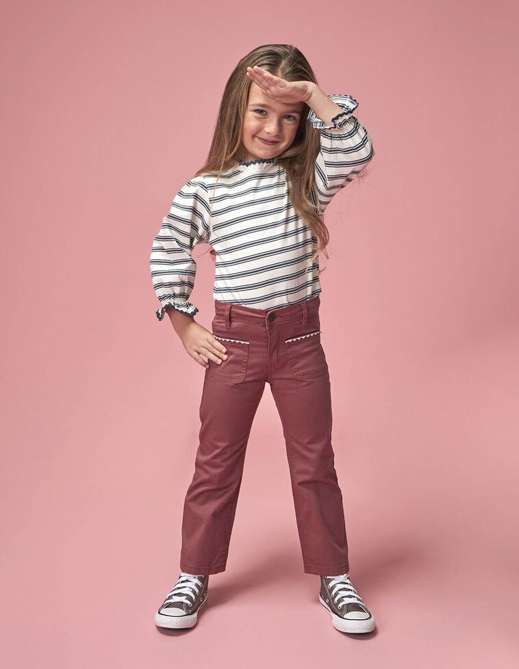 pantalón largo rosa