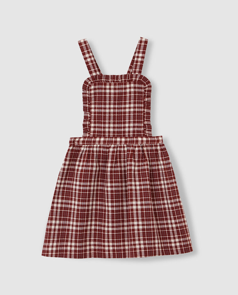 Pichi de cuadros naranja ni&ntilde;a