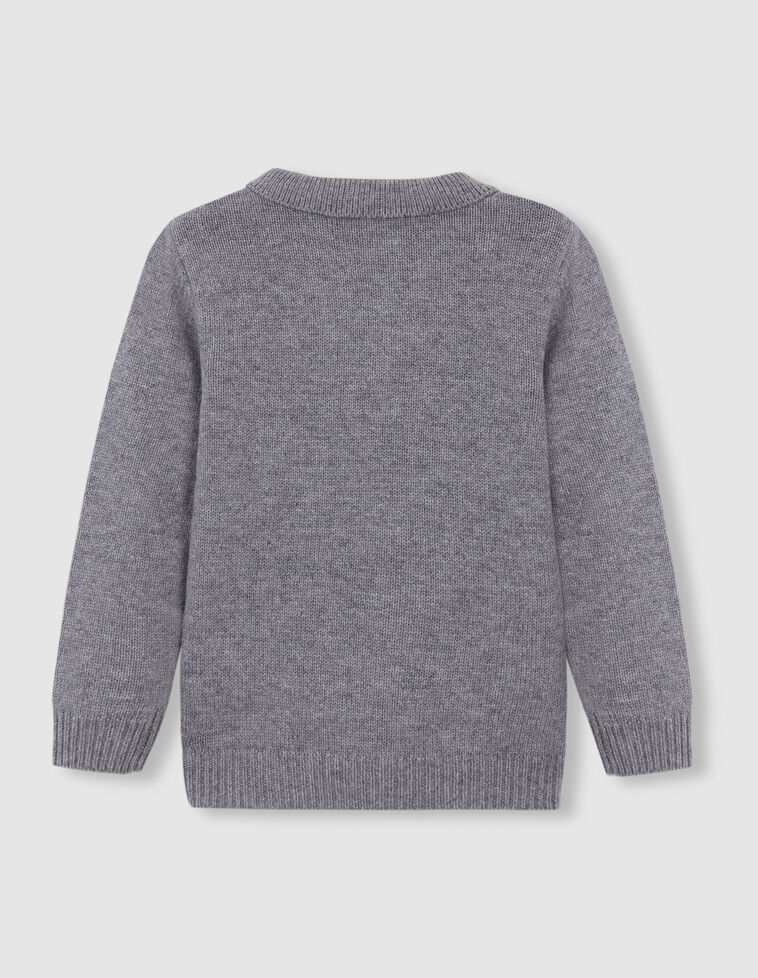 Jersey tipo polo gris
