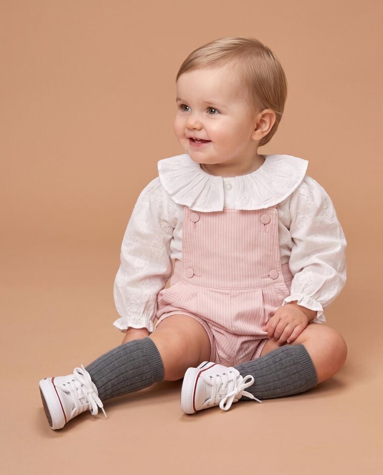 Peto de micro rayas rosa