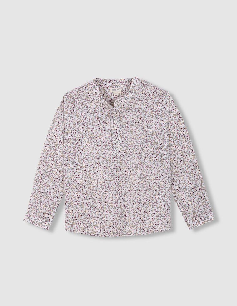 Camisa de florecitas lila