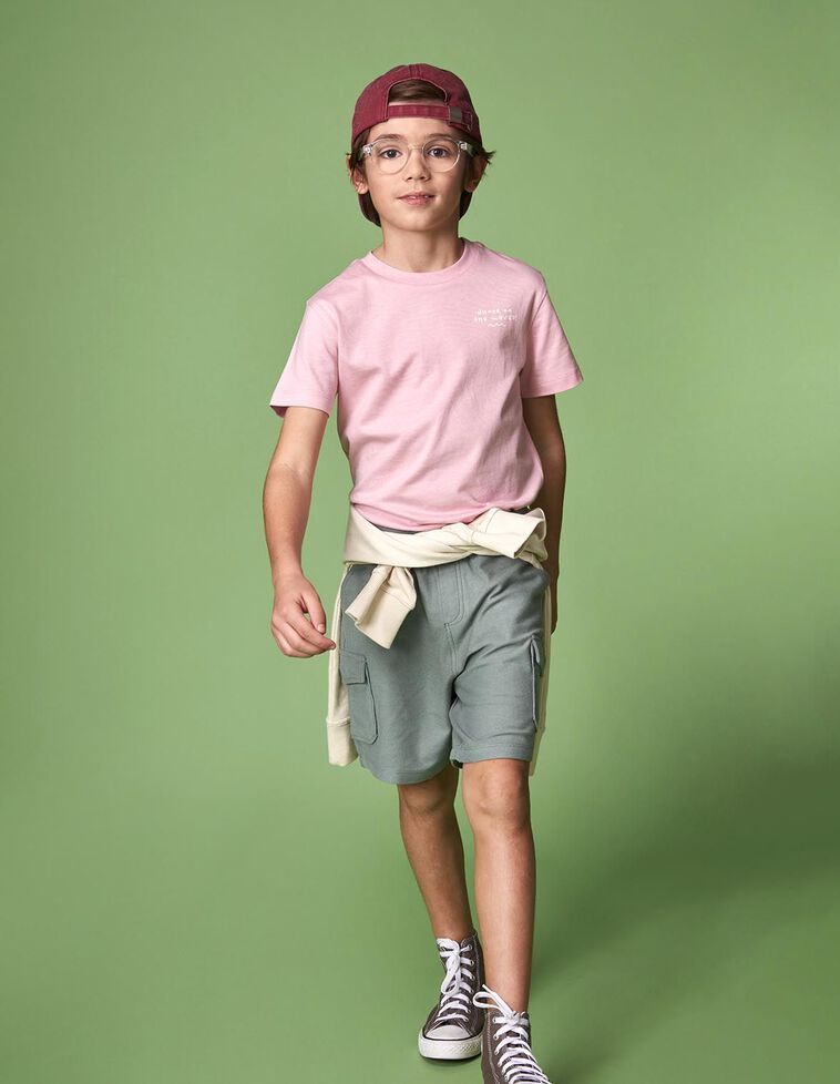 Camiseta unisex print cocodrilo rosa