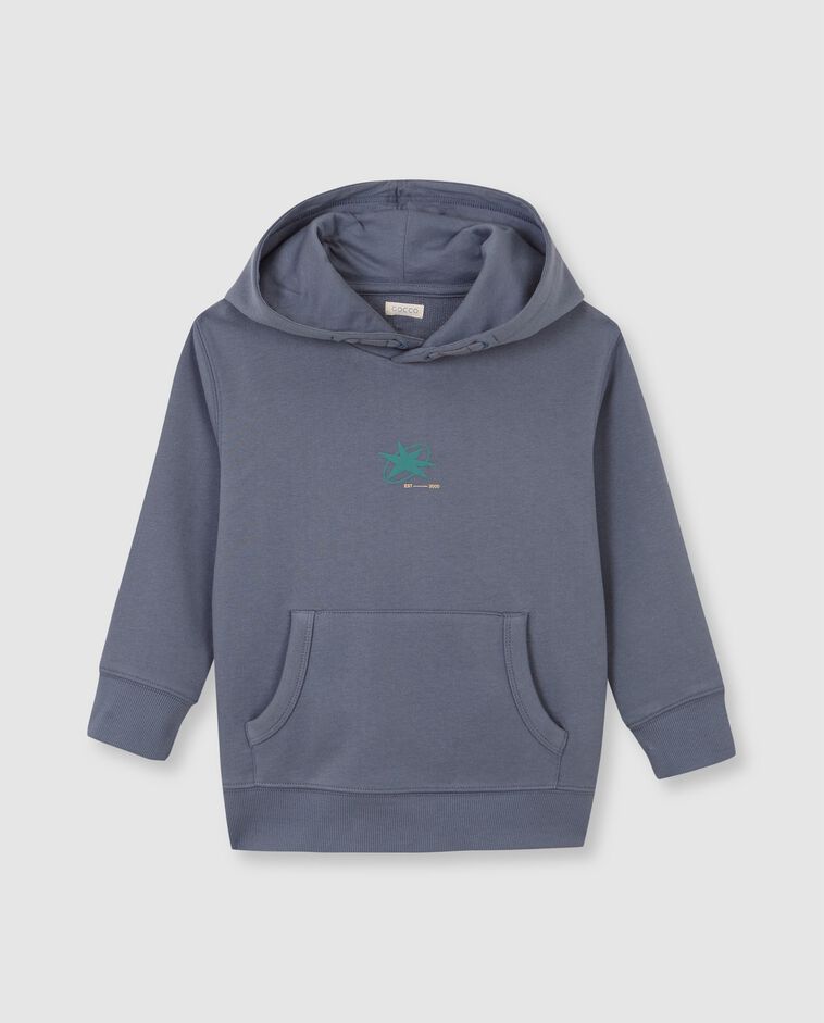 Sudadera con capucha azul claro