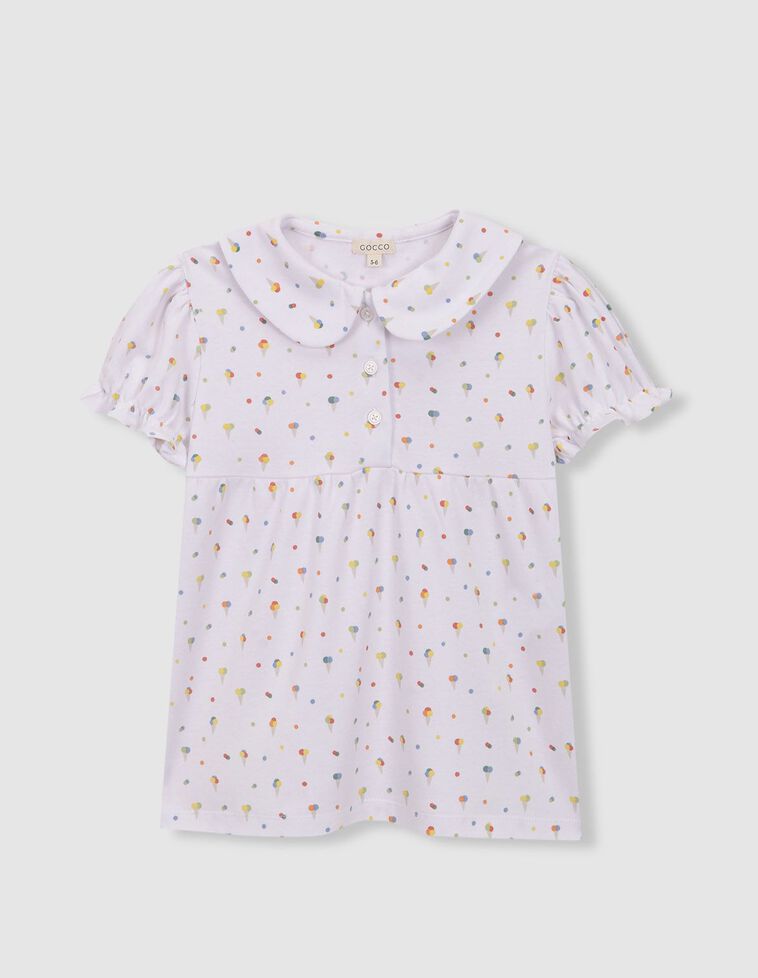 Pijama estampado helados blanco