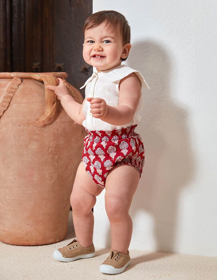Bombacho estampado rojo