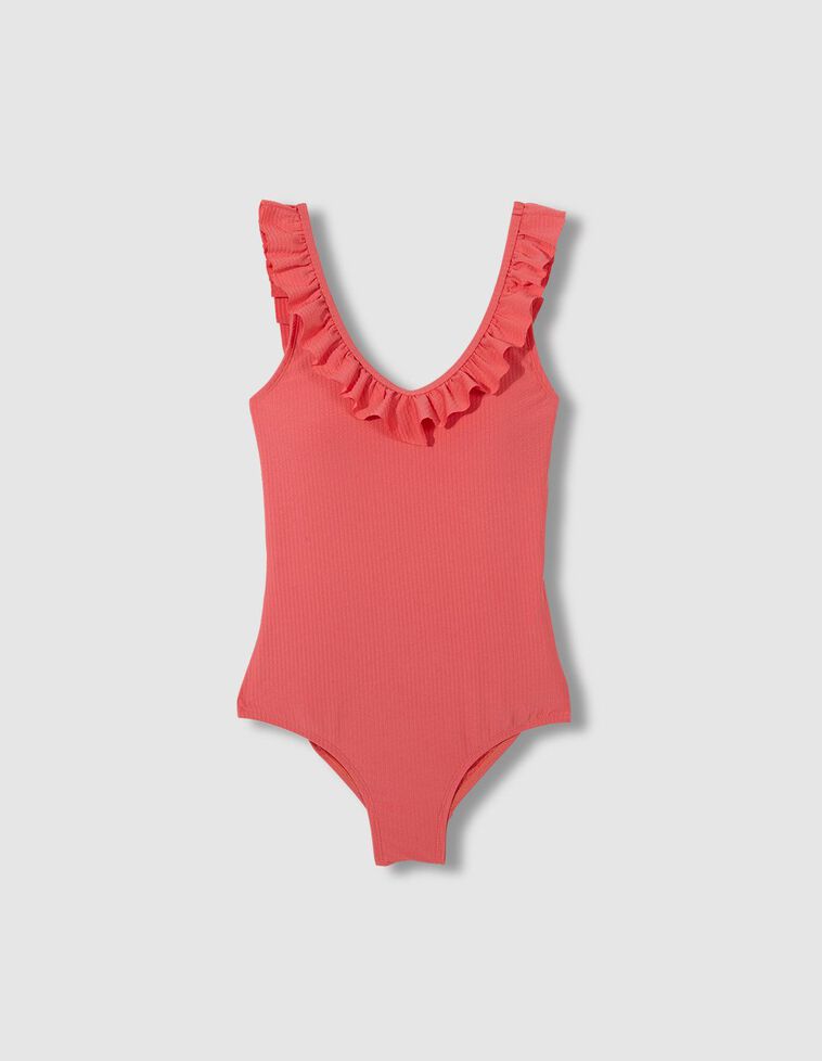 Bañador seersucker madre coral  