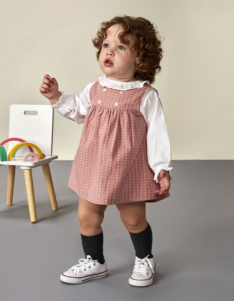 Vestido Tirolés  Coral Claro