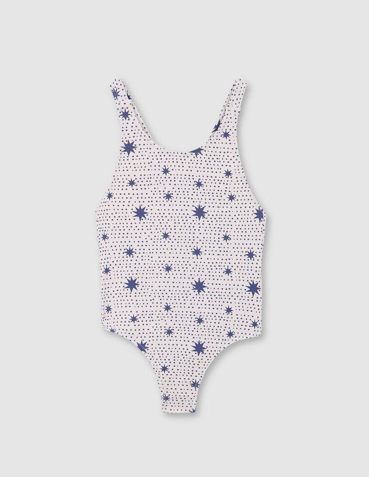 Bañador estampado de estrellas azul