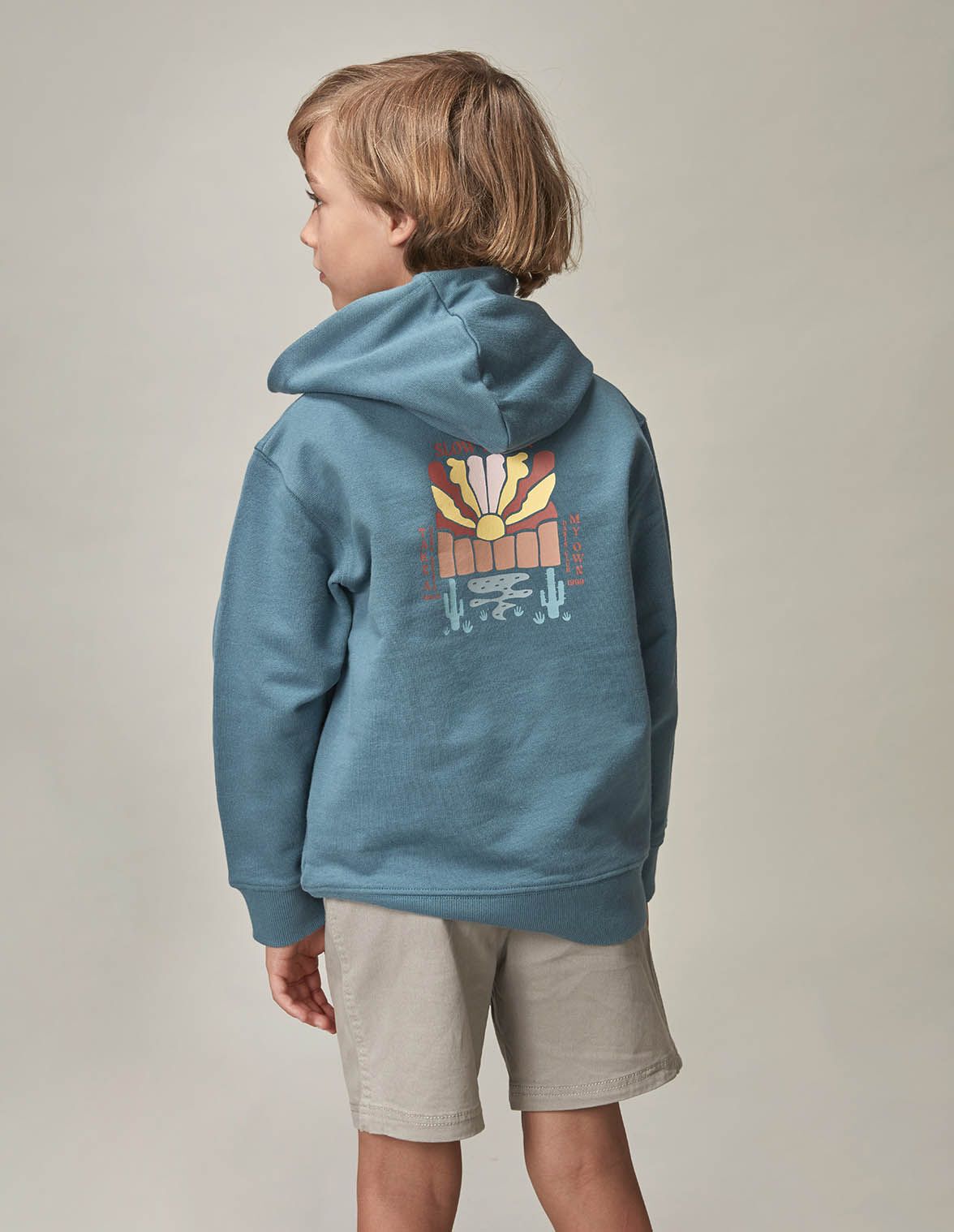 Sudadera con capucha verde para nino infantil Gocco