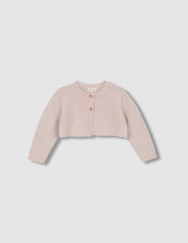 Chaqueta de punto bobo piedra