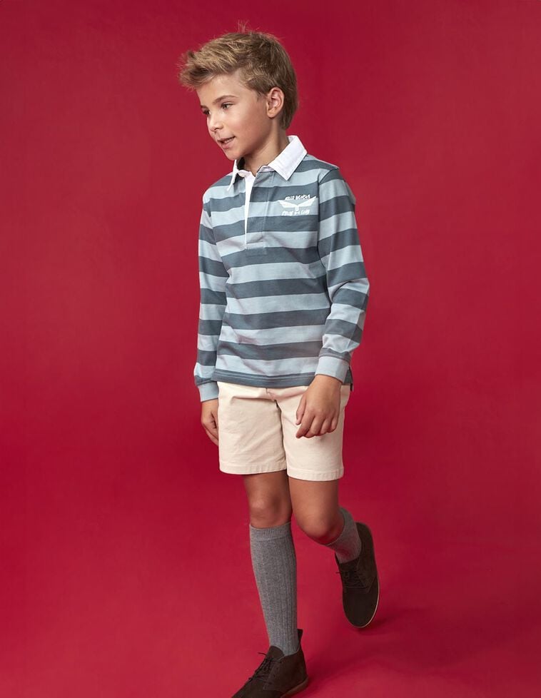 Pantalón corto chino piedra