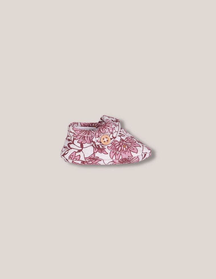 Patuco con estampados acolchados rosa