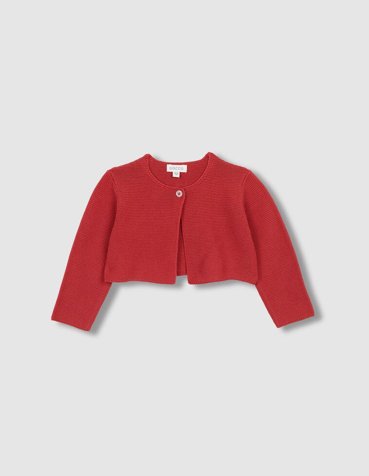 Chaqueta punto bobo rojo