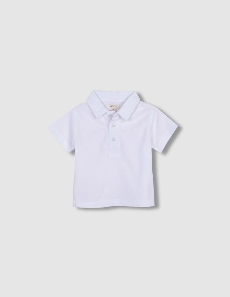 Polo básico blanco