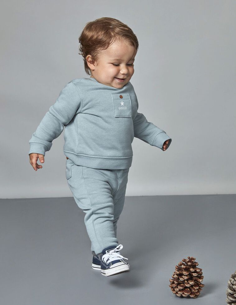 Pantalón Con Estrella  Azul Nuevo 