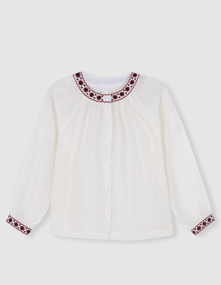 Blusa cruda bordados