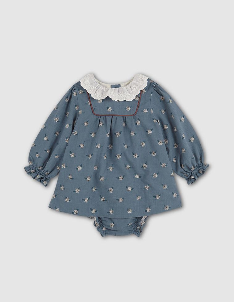 Vestido estampado con vivos