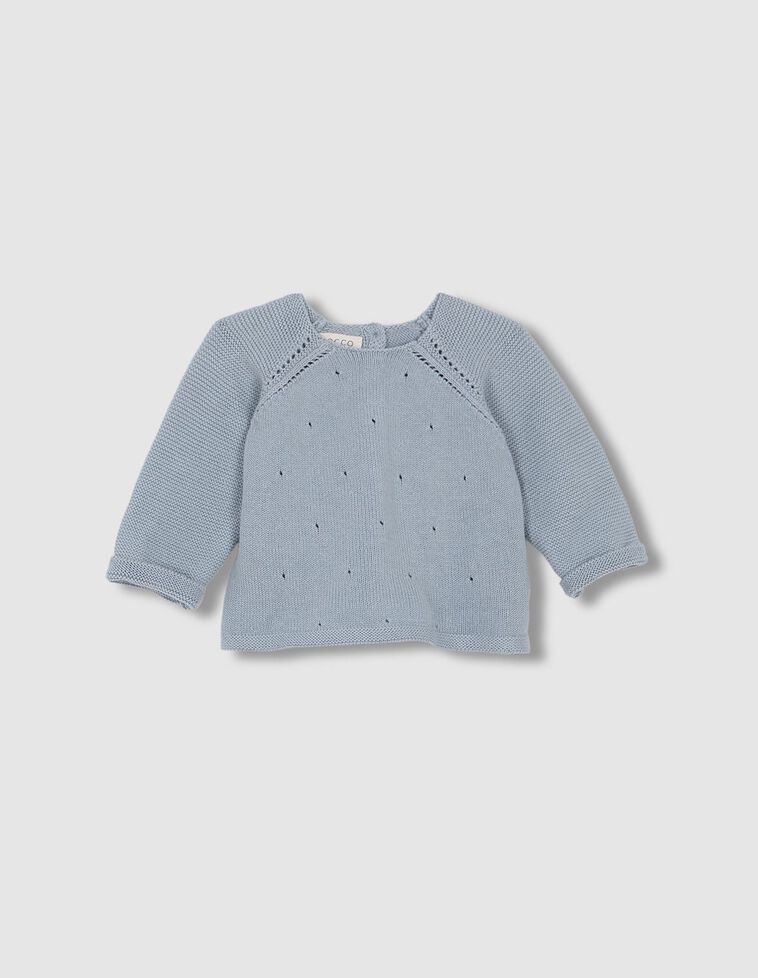 Jersey calados azul