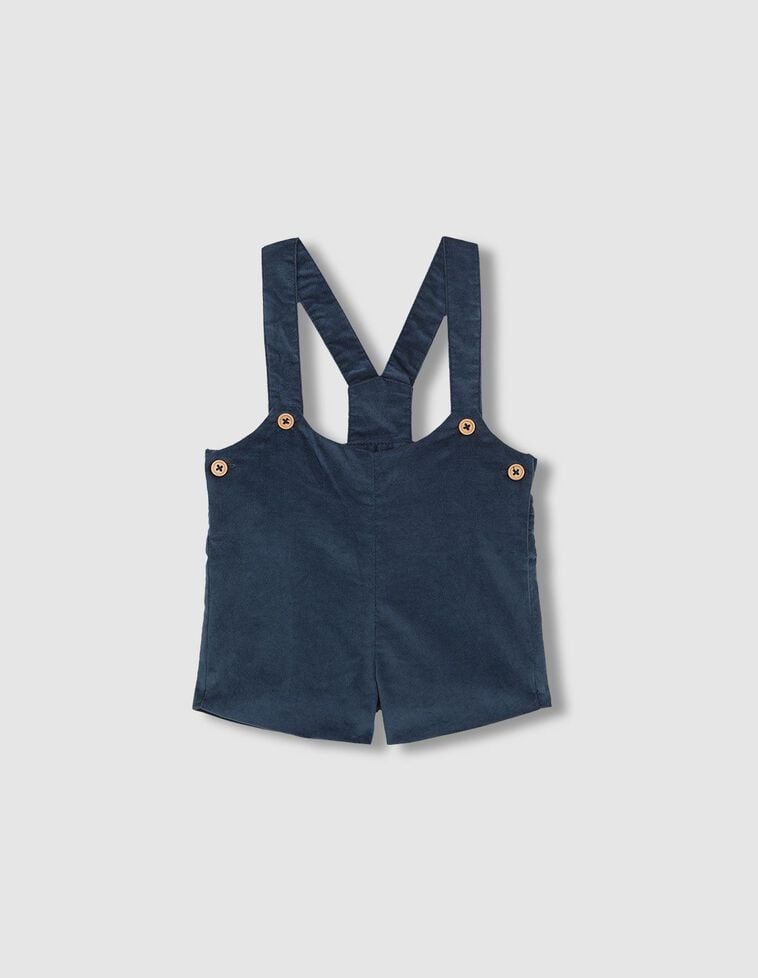 Pantalón corto con tirante con detalle delantero verde Pantalón corto con tirante con detalle delantero verde