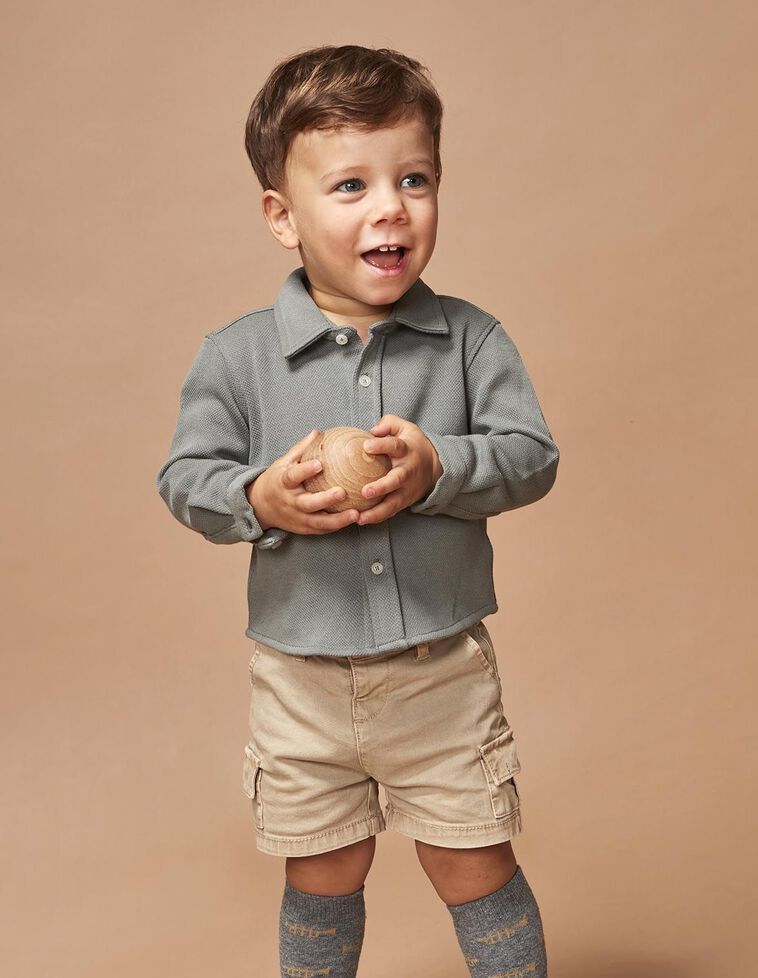 Pantalón cargo piedra