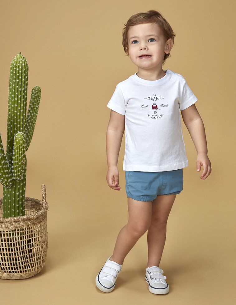 Camiseta estampado blanco