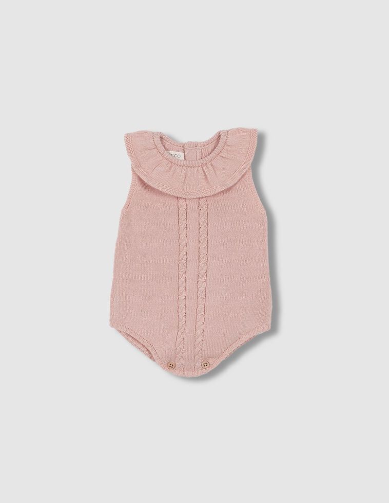 Ranita de punto ochos rosa viejo