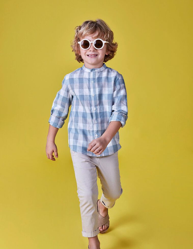 Camisa vichy azul