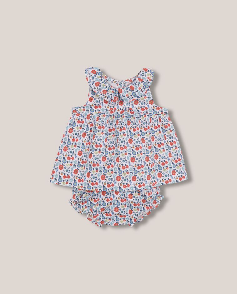 Vestido de flores blanco