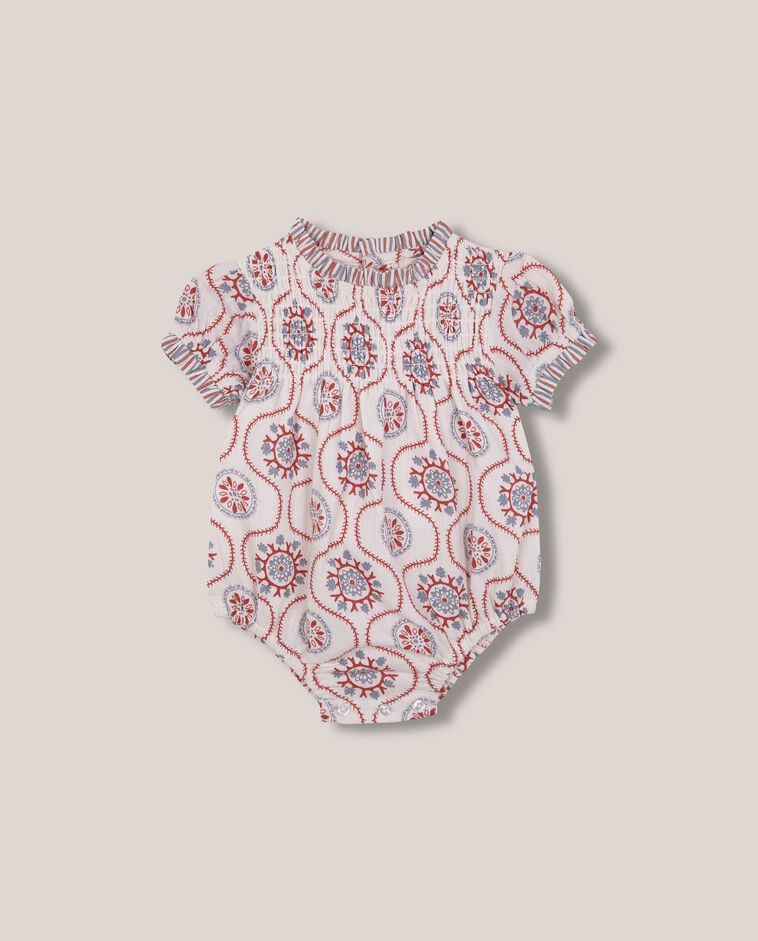 Ranita estampada blanco